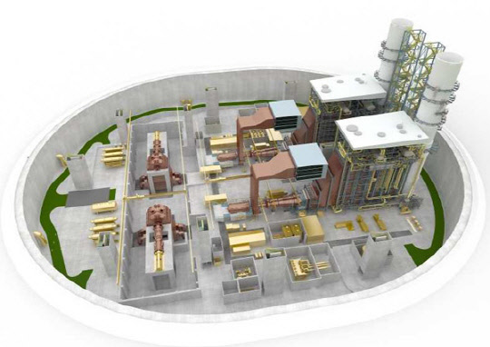 서울복합화력 지하발전소 모형도 자료: 한국중부발전